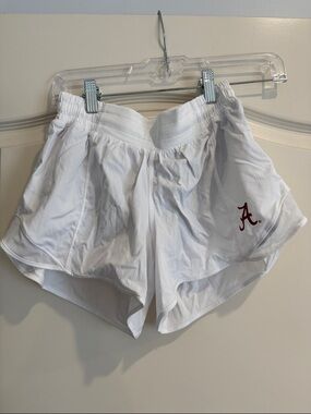 Lululemon University of Alabama Logo White Athletic Shorts